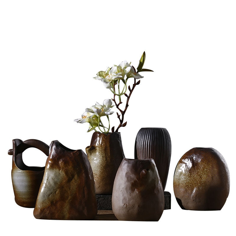 Stoneware Ceramic Hydroponic Vase