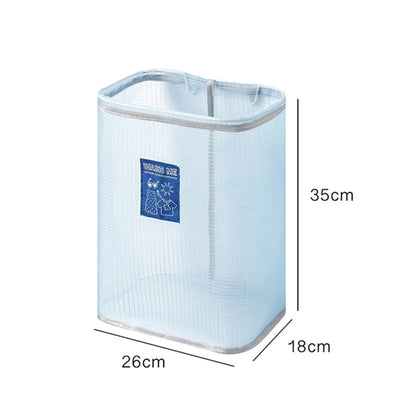 Foldable Mesh Wall Mounted Laundry Basket