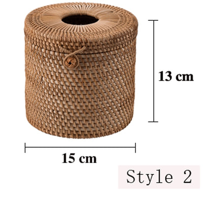 Handmade Rattan Tissue Box