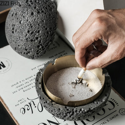 Creative Moon Cement Ashtray