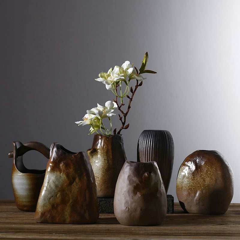 Stoneware Ceramic Hydroponic Vase