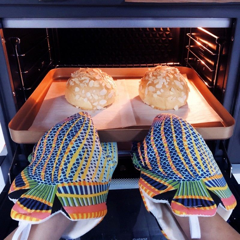 Cute Cotton Oven Gloves