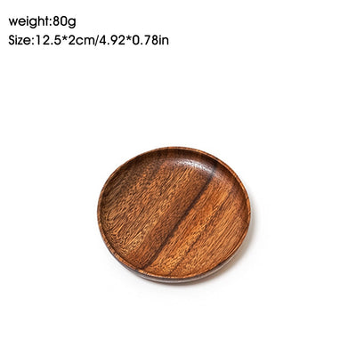 Durable Acacia Round Plates