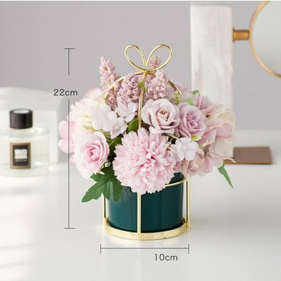 European Artificial Flower Pot