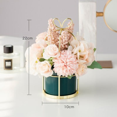 European Artificial Flower Pot