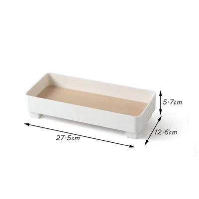 Modern Plastic & Wood Storage Tray