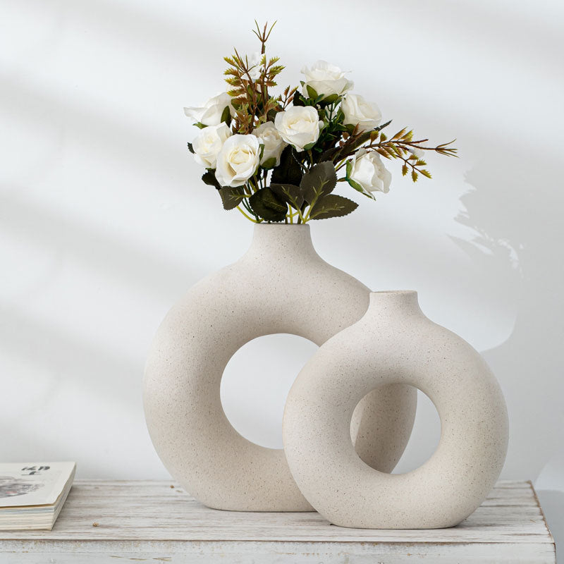 Donuts Ceramic Vase