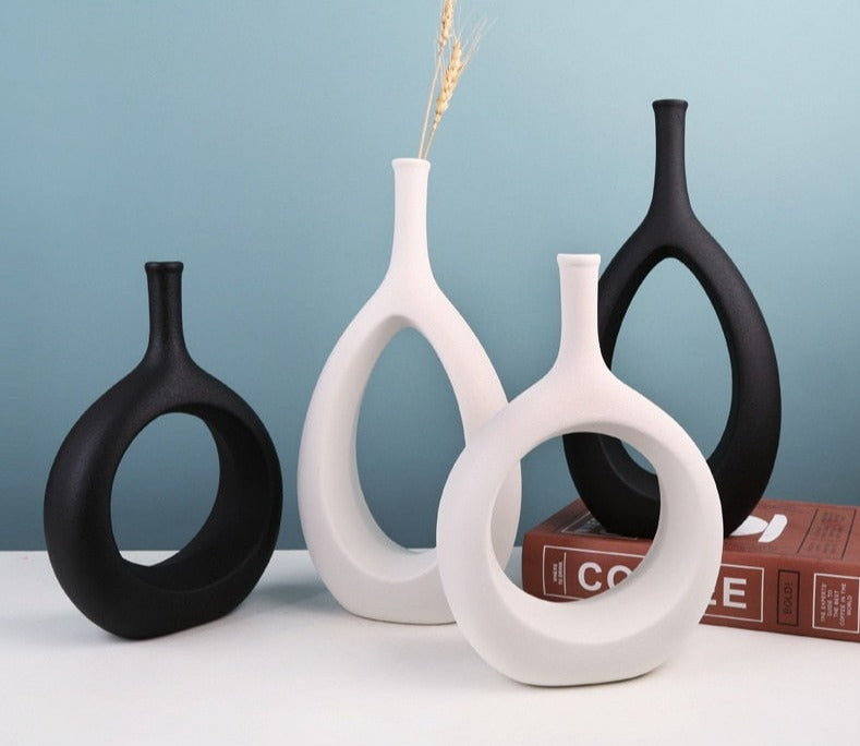 Hollow Out Ceramic Vase