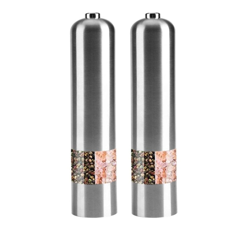 Batteries-Electric Salt and Pepper Mill Set of 2 Pcs, Model #2