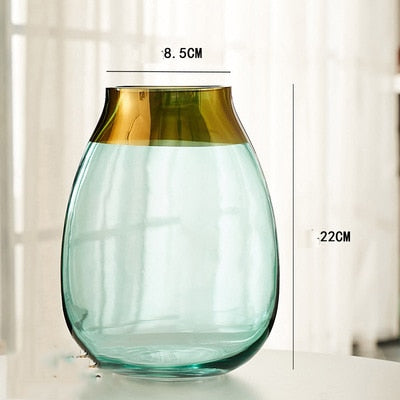 Light Luxury Glazed Ice Flower Glass Vase