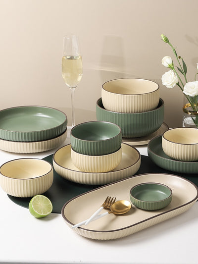 Retro Porcelain Bowls and plates