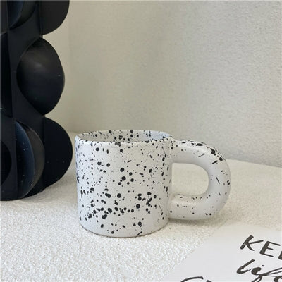 Creative Ceramic Mug with Saucer