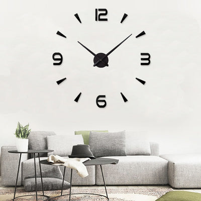 3D Quartz Large Wall Clock