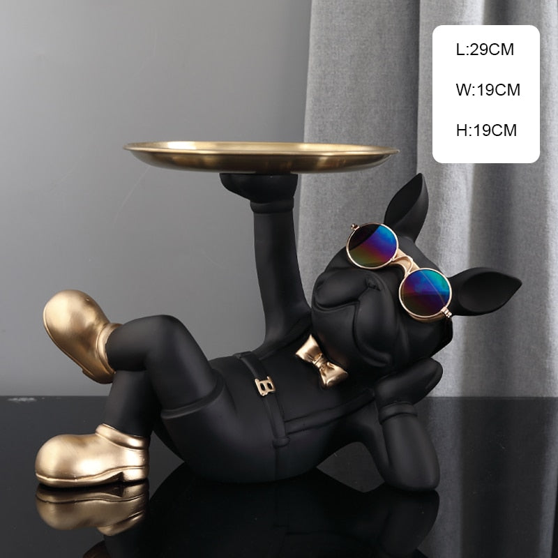 French Bulldog Tray-Statue