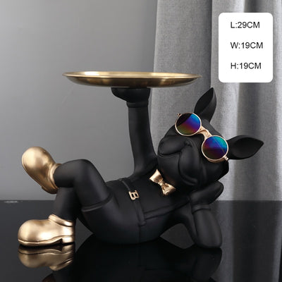 French Bulldog Tray-Statue