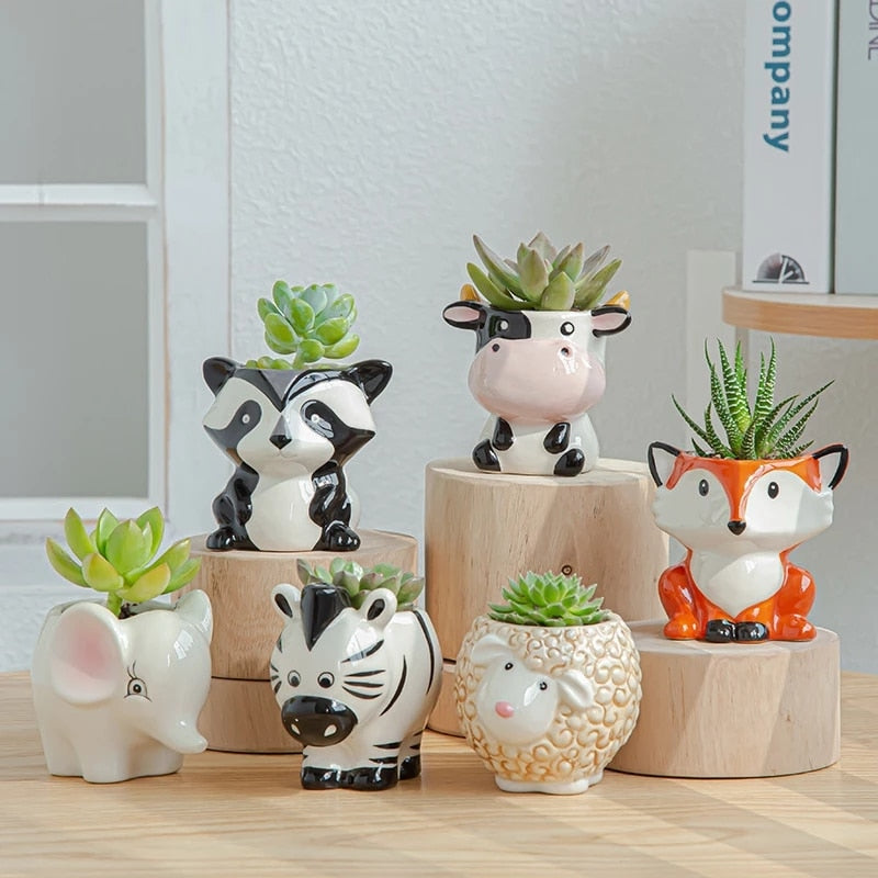 Animal Style Ceramic Vase