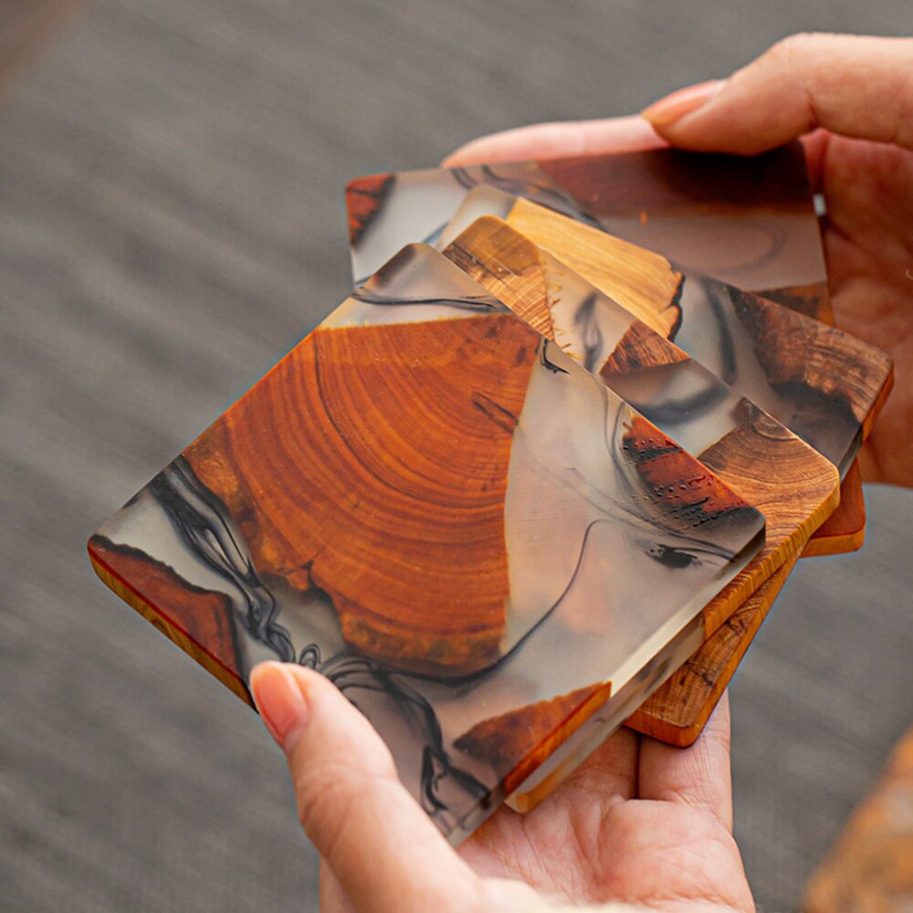 Resin Pine Coasters