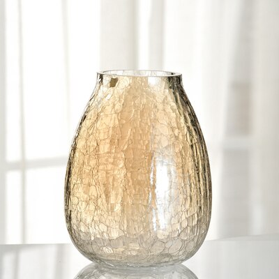 Light Luxury Glazed Ice Flower Glass Vase