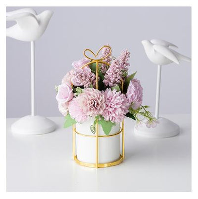 European Artificial Flower Pot