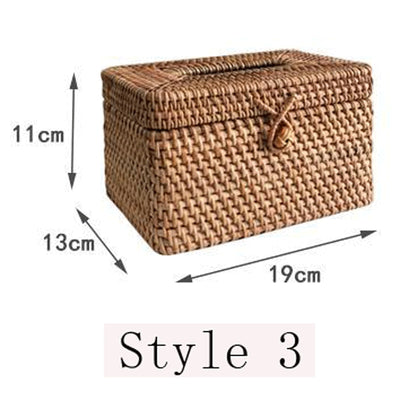 Handmade Rattan Tissue Box