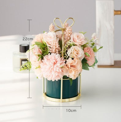 European Artificial Flower Pot