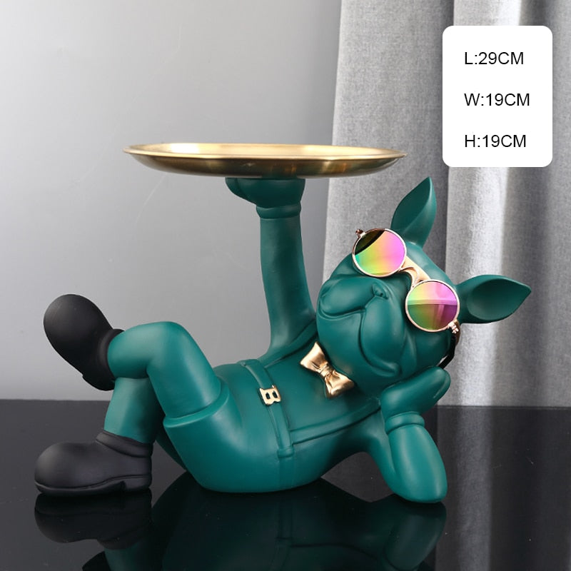 French Bulldog Tray-Statue