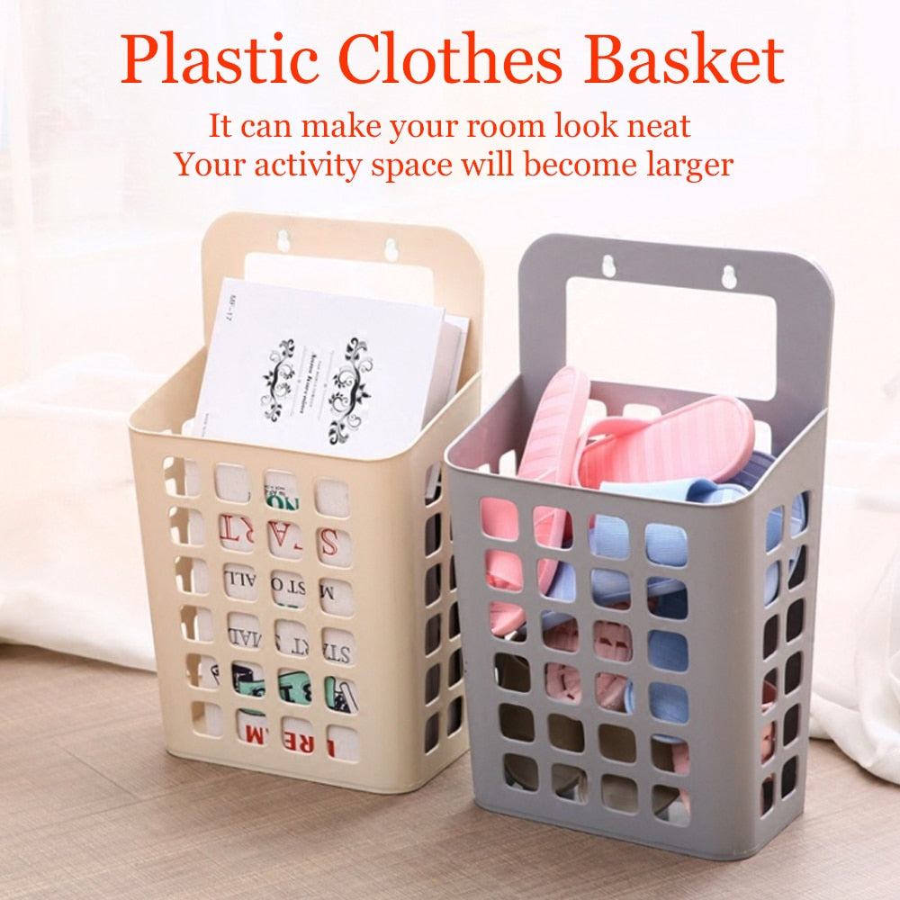 Plastic Basket Wall Hanging Laundry Basket