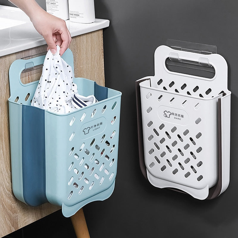 Bathroom Folding Dirty Clothes Storage Basket