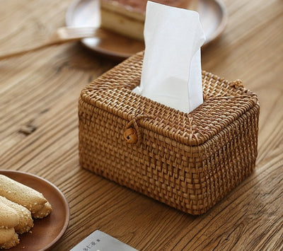 Handmade Rattan Tissue Box