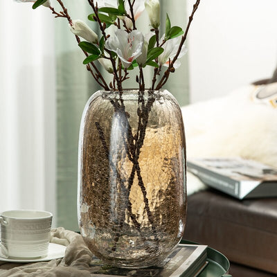 Light Luxury Glazed Ice Flower Glass Vase