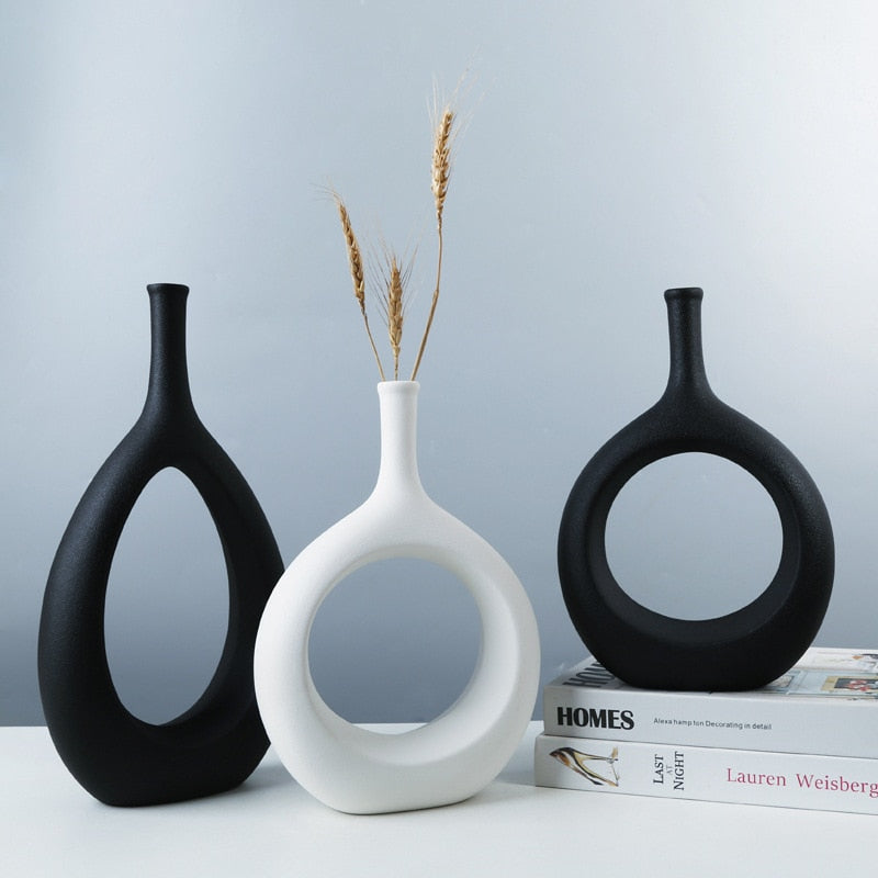 Hollow Out Ceramic Vase