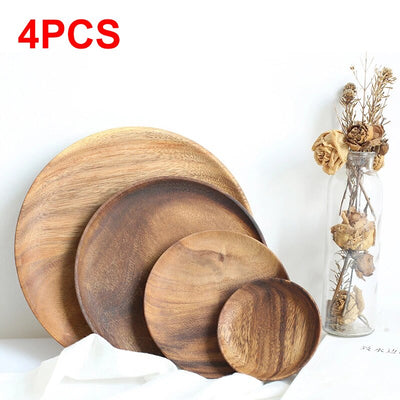 Acacia Round Tray