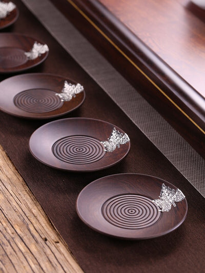 Ebony Wood Teacup Mat