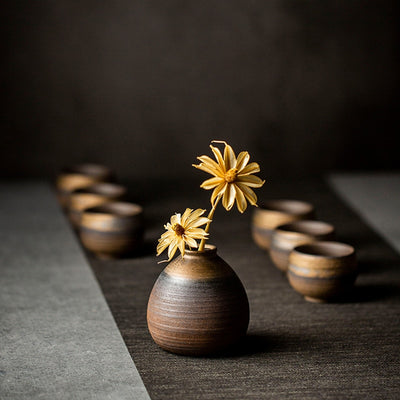 Bronze Ceramic flower vase