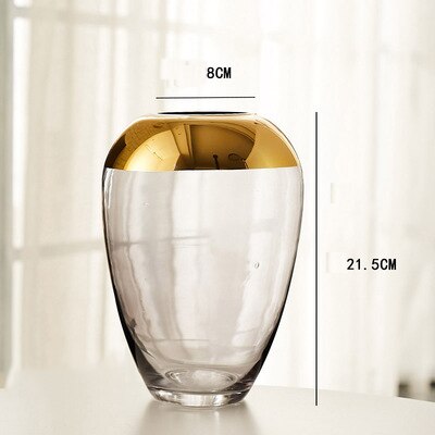 Light Luxury Glazed Ice Flower Glass Vase