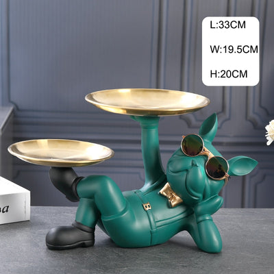 French Bulldog Tray-Statue