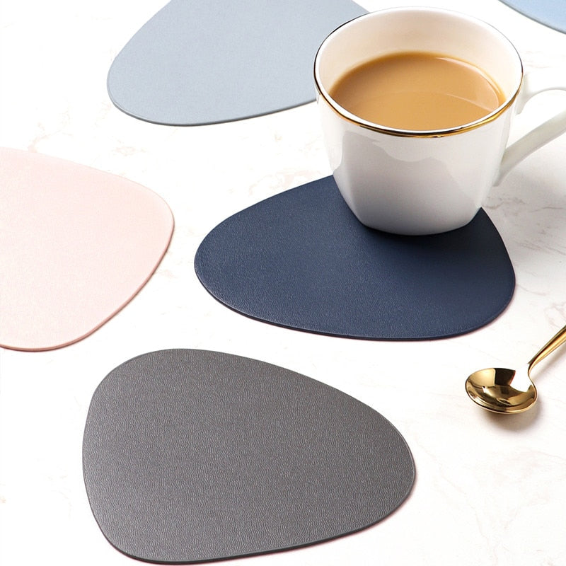 Leather Placemat Resistant Heat Non-Slip Table Mat Coaster