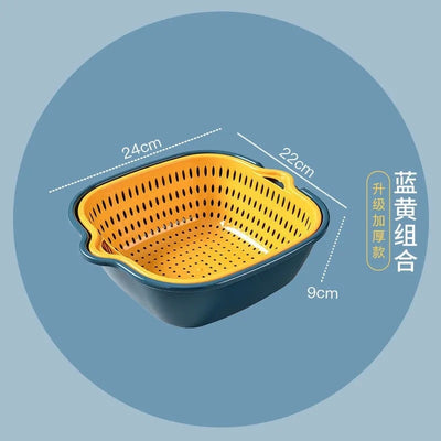 Double-Layer Vegetable Washing Basket