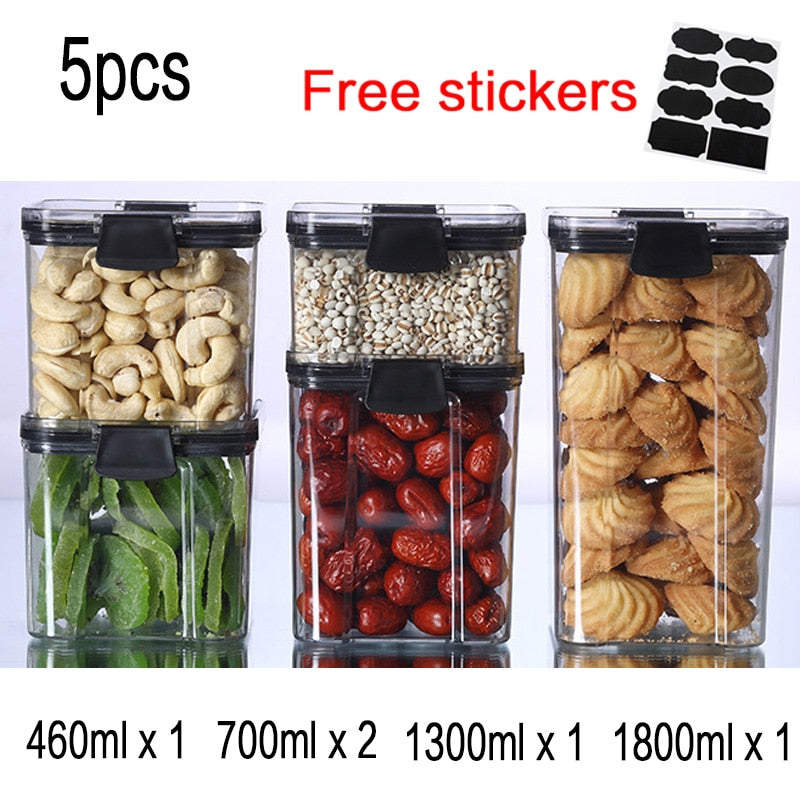 Food Storage Plastic Jars