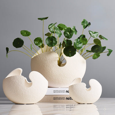 Luxury White Ceramic Vase