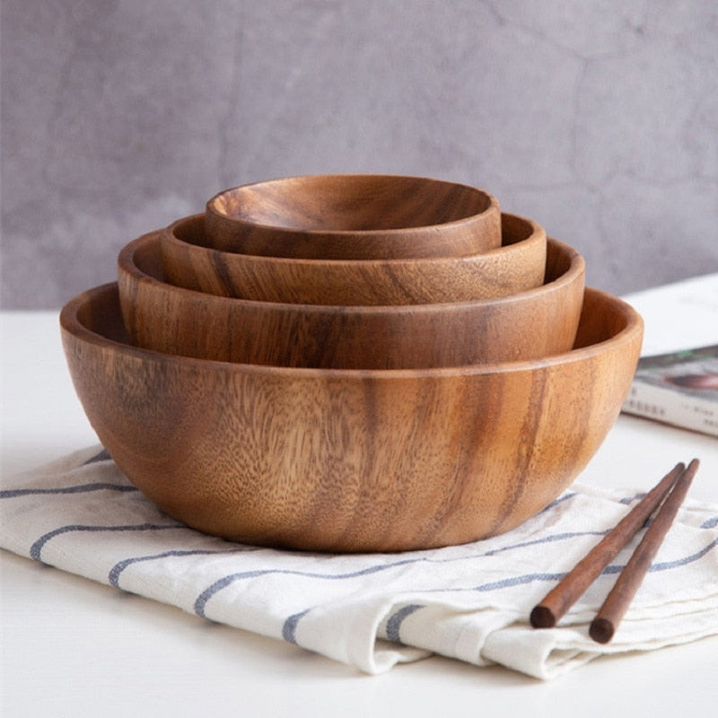 Acacia anti-scalding Bowls