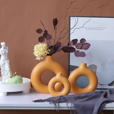 Donuts Ceramic Vase