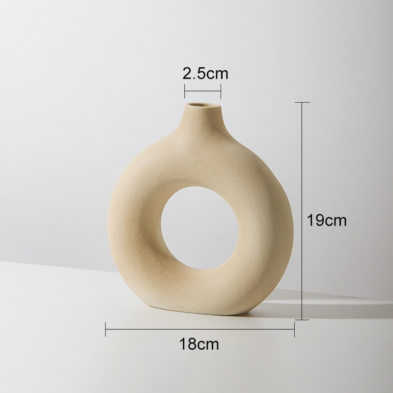 Donuts Ceramic Vase