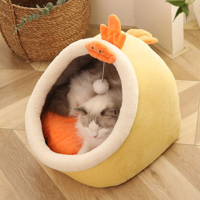 Cute and Comfortable Foldable Cat Bed