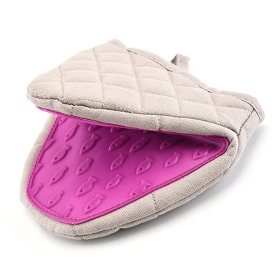 Cotton-Silicone Oven Gloves