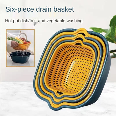 Double-Layer Vegetable Washing Basket