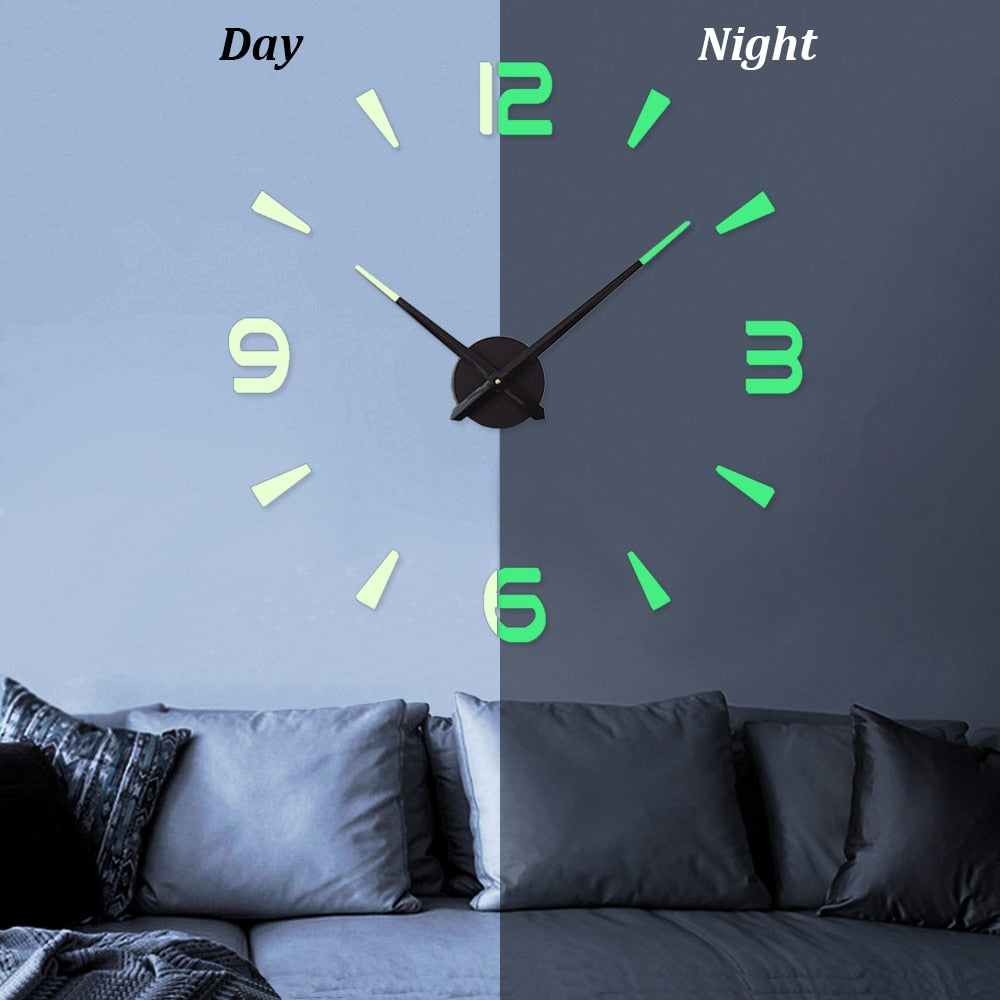 3D Quartz Large Wall Clock