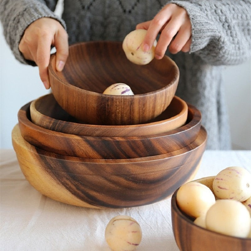 Acacia anti-scalding Bowls