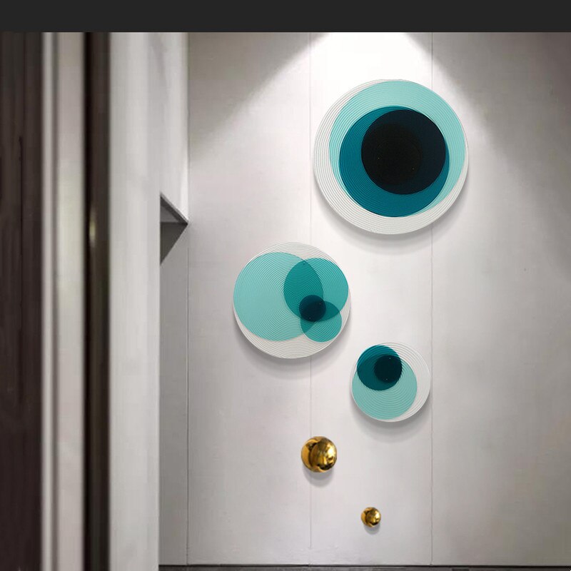 Acrylic Three-dimensional Circular Wall Decoration