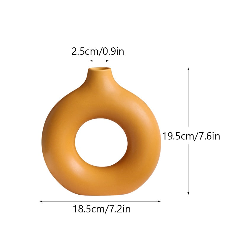 Donuts Ceramic Vase